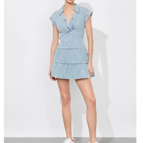 Alice + Olivia Light Blue Mini Dress - Picture 3 of 4